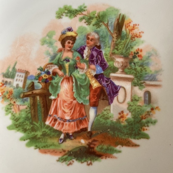 SCHUMANN BAVARIA RETICULATED PIERCED VINTAGE 7” PLATES SET OF 6 - Picture 3 of 6